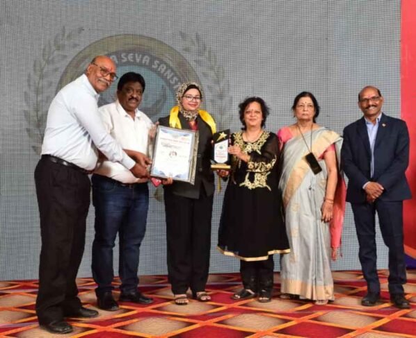 Ghazal Khan, CEO of Divyang Cricket Board of India honored with the Global Excellence Award